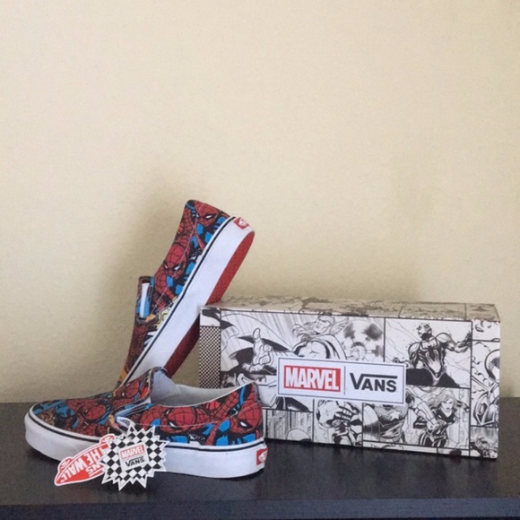 Vans Other - Mens Size 10 Marvel Spiderman Van Slip-On